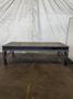 124&quot; X 50&quot; STEEL DRILLED &amp; TAPPED LAYOUT TABLE W/ STAND. STOCK # 0667025.