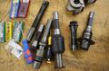 CAT40 Tool Holder with 3" Shell Mills, R8 Assorted Tool Holders, 1" Shell Mill with Inserts- Auction Item