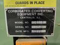 EQUIPMENT INC DC 100 CORRUGATED CONVERTING INDUSTRIAL PAPER CUTTER. STOCK # 0772226