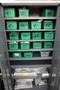 Metal 2 Door Heavy Duty Storage Cabinets (3 Units) with Adjustable Shelves and Contents of Plastic Bins and Parts- Auction Item