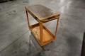 Metal Orange Rolling Shop Cart- Auction Item