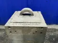 8”X8”X30” TOWER, 18”X18”X1.5” BASE CLAMPING TOWER TOMBSTONE