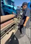 Webb 6L 4' x 5/8" Initial Pinch Plate Roll Air Drop End $19,000