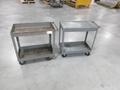 Rolling Metal 2 Shelf Shop Carts (2 pcs)- Auction Item