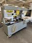 HYD-MECH H-14A 14” x 14” Automatic Horizontal Band Saw Equipped with Programmable PLC for Automatic or Manual Operations, Chip auger, Work Light, Built in Coolant Tank &amp; Pump, Auxiliary Roller Table
