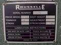 80 TON ROUSSELLE MODEL #8B-48 GAP FRAME PUNCH STAMPING PRESS, 6" STROKE: STOCK #20727