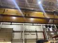 30TON X 97' SHAW BOX DOUBLE GIRDER OVERHEAD BRIDGE CRANE WITH 30TON ROTARY COIL GRAB STOCK #4066