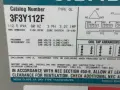 SIEMENS 112.5 KVA TRANSFORMER  -  3F3Y112F