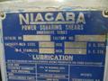 Niagara Model 76B 1/4 Power Squaring Shear with  5&#039; Squaring Arm and 2-Front Sheet Supports- Auction Item