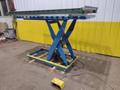 3,500 LBS X 30" X 96" BISHAMON ROLLER TOP HYDRAULIC LIFT TABLE: STOCK #20965