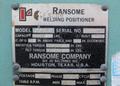 10,000 LBS RANSOME MODEL #100 WELDING POSITIONER: STOCK #69717