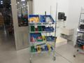 Drills, Large Assortment including, Hammer Drills, Reamers, Counter Sinks Taps On MORE on Uline 4-Shelf 36" x 24" x 78" Metal Wire Rolling Cart- Auction Item