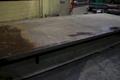 99-1/4" X 257" X 3" STEEL PLATE ON STAND: STOCK #74980