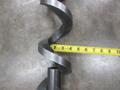 Used Haas VF-3 Chip Auger Screw, 108" x 3.75" Diameter with 1.5" OD Coupling End