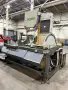 USED HYD-MECH 30" X 25" FULLY AUTOMATIC VERTICAL TILT FRAME BANDSAW MODEL V-25APC-120 WITH 62' OF POWERED CONVEYOR, Year: 2014