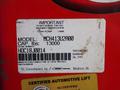 ROTARY 13,000 LBS AUTOMOTIVE LIFT  -  MCH413U2A00