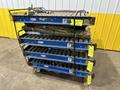 3,000 LBS X 48" X 48" ROTO-MAX HYDRAULIC SCISSOR LIFT TABLE W/ ROTARY LEWCO ROLLER CONVEYOR TOP, 110 VOLT: STOCK #20876