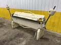 72" X 12 GAUGE NATIONAL MODEL #U7212 MANUAL BOX &amp; PAN FINGER BRAKE: YOBRO #25672