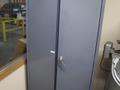 2 Door Metal Cabinet with Shelving- Auction Item