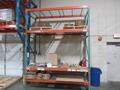 Pallet Racking, Tear Drop Style (2) 12'x42" Uprights, (4) 9' Shelves with Wire Decking, *No Contents*- Auction Item