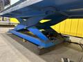 5,000 LBS X 96" X 48" BISHAMON HYDRAULIC SCISSOR LIFT TABLE WITH ROLLER CONVEYOR TOP, 115 VOLT: STOCK #20963