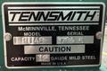 48" x 12 Ga. Tennsmith Box &amp; Pan Brake , Floor Model, Complete Set Of Fingers