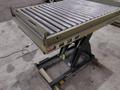 3800 LBS X 60" X 42" SOUTHWORTH MODEL #LS4-36 HYDRAULIC SCISSOR LIFT TABLE WITH ROLLER TOP, 110 VOLT: STOCK #20885