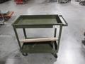 Steel Rolling Shop Cart with 2 Shelves- Auction Item