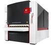 Timesaver Deburrer System 42 Series model 1350 WRB, s/n 2532-265. Includes: Absaugwerk Wet Dust Collector Serie B 3000.