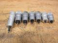 Precision Micrometer Heads (7pcs), 0-1" and 0-50mm Ranges, Starrett, Mitutoyo, Scherr Tumico and Other- Auction Item