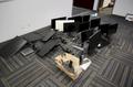 Monitors (17) w Misc. Monitor Arms And Stands- Auction Item