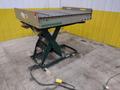 3800 LBS X 60" X 42" SOUTHWORTH MODEL #LS4-36 HYDRAULIC SCISSOR LIFT TABLE WITH ROLLER TOP, 110 VOLT: STOCK #20887