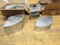 3-Jaw Chuck 1.5mm x 60 Deg Serrated Aluminum Pie Jaws (2 Sets), and Steel Jaws (1) Set- Auction Item