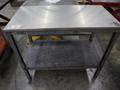 Metal Table w LOwer Shelf- Auction Item