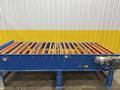 120&quot; X 44&quot; LEWCO POWERED ROLLER CONVEYOR WITH PNEUMATIC TRANSFERS: STOCK #19828
