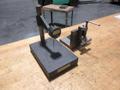 Granite Height Stand with Starrett Digital 1" Travel Indicator *Does Turn On* , Angle Plate 6"x6"x6" with Small Vise Mounted- Auction Item