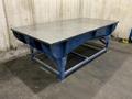 48" X 98" X 1 3/8" THICK CAST IRON SURFACE PLATE WITH STEEL STAND: STOCK #80808