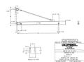 3 TON X 11' GORBEL WALL MOUNT JIB CRANE, 2023 NEVER INSTALLED: STOCK #22116