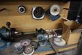 KO Lee End Mill Grinder with Attachments, Craftsman Double End Bench Grinder and Maple Top Work Bench- Auction Item
