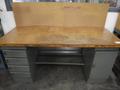 Equipto Heavy Duty Steel Work Bench with Wood Top and Lower Drawers- Auction Item