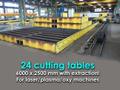 ZM - 24 downdraft tables for laser/plasma/oxy machines