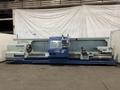 38.6" X 197" HWACHEON MEGATURN 95 CNC 9" HOLLOW SPINDLE OIL FIELD LATHE. STOCK # 0882125