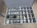 Metal Organizer on Steel Shelf with Contents: Metric / Standard Nuts, Bolts, Screws, Washers - Auction Item