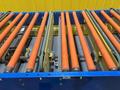 120&quot; X 44&quot; LEWCO POWERED ROLLER CONVEYOR WITH PNEUMATIC TRANSFERS: STOCK #19830