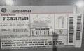 GENERAL ELECTRIC 9T23B3871G03 Transformer 480V – 208/120V, 15 kVa, 3PH USED
