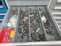 9 Drawer Cabinet with Contents: Fittings, Electrical Components.- Auction Item