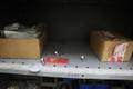 End Mills and Hardware in 2 -Door Metal Cabinet- Auction Item