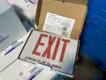 THOMAS &amp; BETTS EMERGI-LITE COMBINATION LED EXIT SIGN AND EMERGENCY LIGHT  -  ELXC-LPR