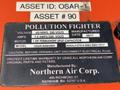 1 HP NORTHERN AIR CORP MODEL #OSAR-6000 POLLUTION FIGHTER MOBILE DUST COLLECTOR: STOCK #22420