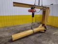1 TON X 12&#039; X 7&#039; GORBEL FREE STANDING JIB CRANE W/ 1 TON CM LODESTAR ELECTRIC CHAIN HOIST: STOCK #23675